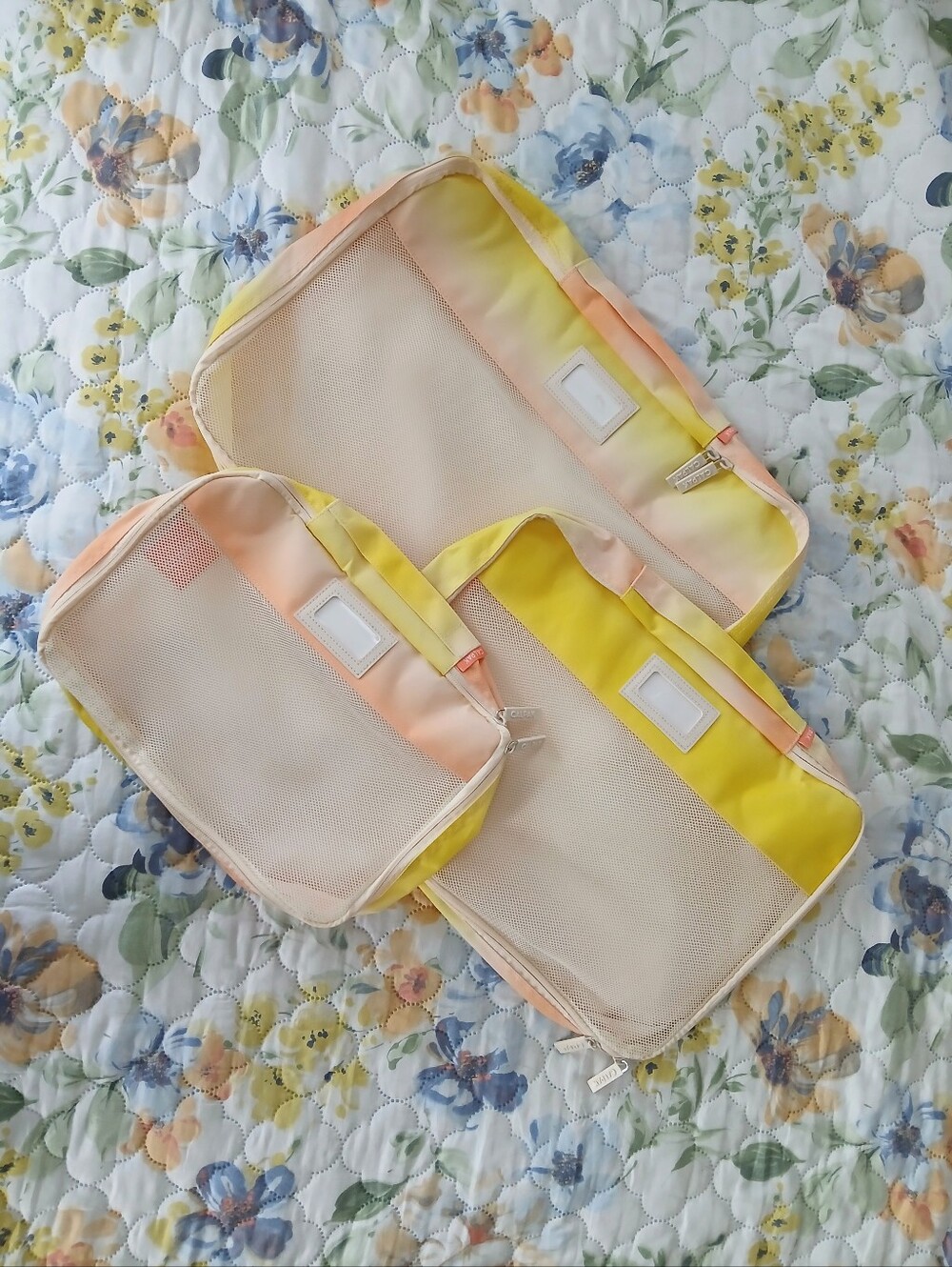 Calpak Set of 3 Packing Cubes in Sorbet BRAND NEW